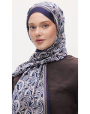 arpec desenli şal lacivert 3
