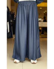 pantolon etekli tensel takım lacivert 5