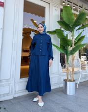 tensel etekli takım lacivert 2