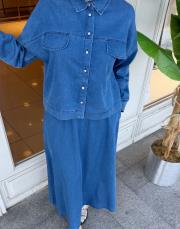 tensel etekli takım mavi 5