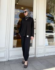 kolu pens detaylı  takım siyah 3