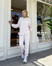 kolu pens detaylı  takım bej 2