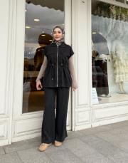 yelek pantolon takım siyah 3