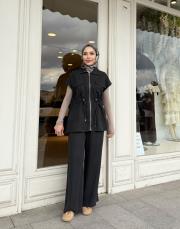 yelek pantolon takım siyah 4