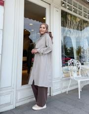 kapşonlu çift yaka kap taş 2