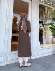 gömlek yaka fermuarlı kap kahve 3