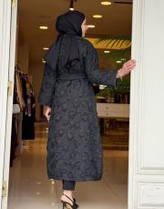 kabartma desen tasarım kap siyah 2