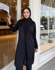 exclusive ışıltılı 3lü takım siyah 6