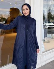 exclusive ışıltılı 3lü takım lacivert 7