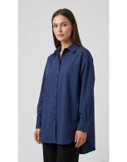 essentıal oversıze gömlek saks