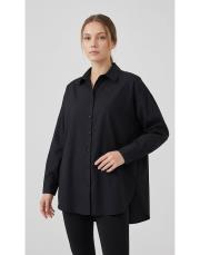 essentıal oversıze gömlek siyah