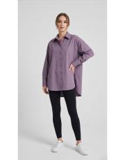 essentıal oversıze gömlek mor