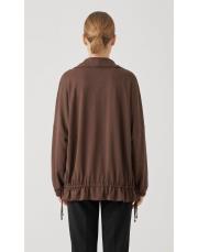 oysho tünel bağcıklı ceket kahve 2