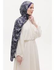 vona etnik desen şal lacivert