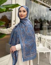 vona etnik desen şal mavi