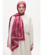 manolya desenli şal pembe