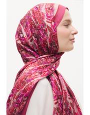 manolya desenli şal pembe 2