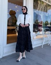 ithal fiyonk detay gömlek ekru 4