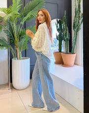 çift düğmeli jean pantolon buz mavi 4