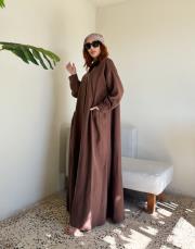 larenza elbise kahve 5