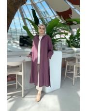 flora yırtmaçlı uzun gömlek vişne çürüğü