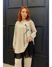 beli lastikli pliseli etek içlik siyah 4
