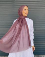 pamuklu dubai şal mürdüm