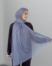 pamuklu dubai şal gri