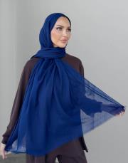 pamuklu dubai şal lacivert