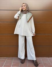 amelin basic sweatshirt bej