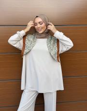 amelin basic sweatshirt bej 3