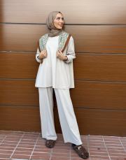amelin basic sweatshirt bej 5