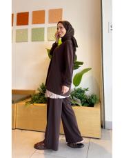 amelin basic sweatshirt acı kahve 4