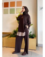 amelin basic sweatshirt acı kahve 6