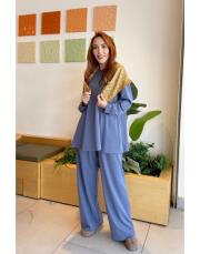 amelin basic sweatshirt indigo
