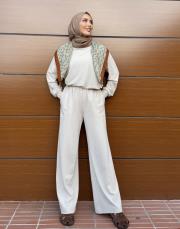 amelin basic pantolon bej