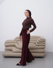 sienna kadife pantolon bordo 4
