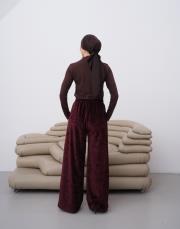 sienna kadife pantolon bordo 5