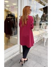 ruby uzun sweat bordo 2