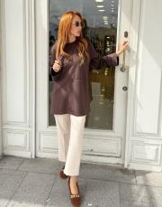 pul detay sweat acı kahve
