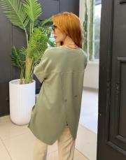 arkası düğmeli sweat mint 2