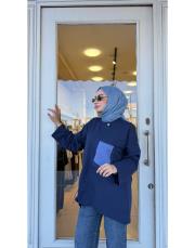 cepli paraşüt detay sweat lacivert 4