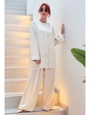celine saten gömlek bej 4