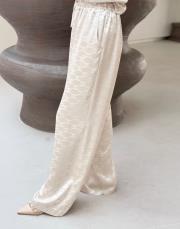 celine saten pantolon bej 3