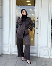 key saten pantolon acı kahve 2