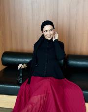 peplum detaylı hırka siyah