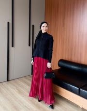 peplum detaylı hırka siyah 2