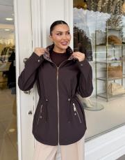 çift taraflı leopar desen yağmurluk kahve 3