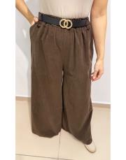 kadife kemerli pantolon kahve 2